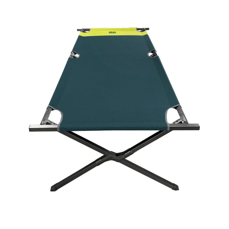 Outdoor Revival Steel Cot - Teal & Lime - XL