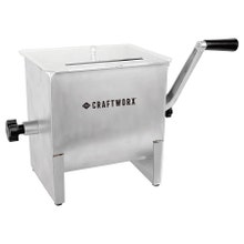 Craftworx Manual Stainless Steel Meat Mixer - 17 lb