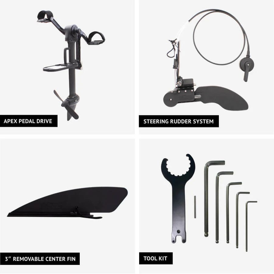 BOTE APEX Pedal Drive with Rudder System