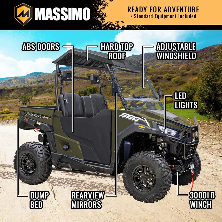 Massimo T-Boss 560 4WD UTV Green | North 40 Outfitters