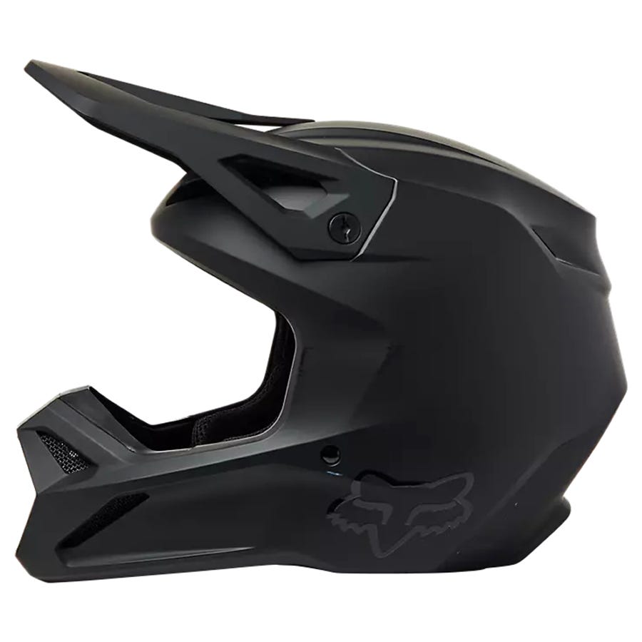 Fox Racing Boy's Youth V1 Moto Helmet - Matte Black