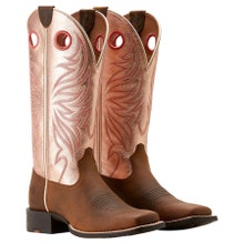 Ariat Women's Round Up Ryder Western Boots - Distressed Brown