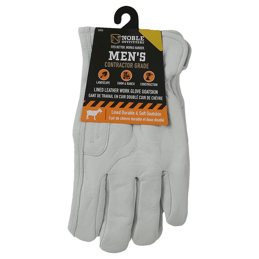Noble Outfitters Leather Work Gloves - 3 pk