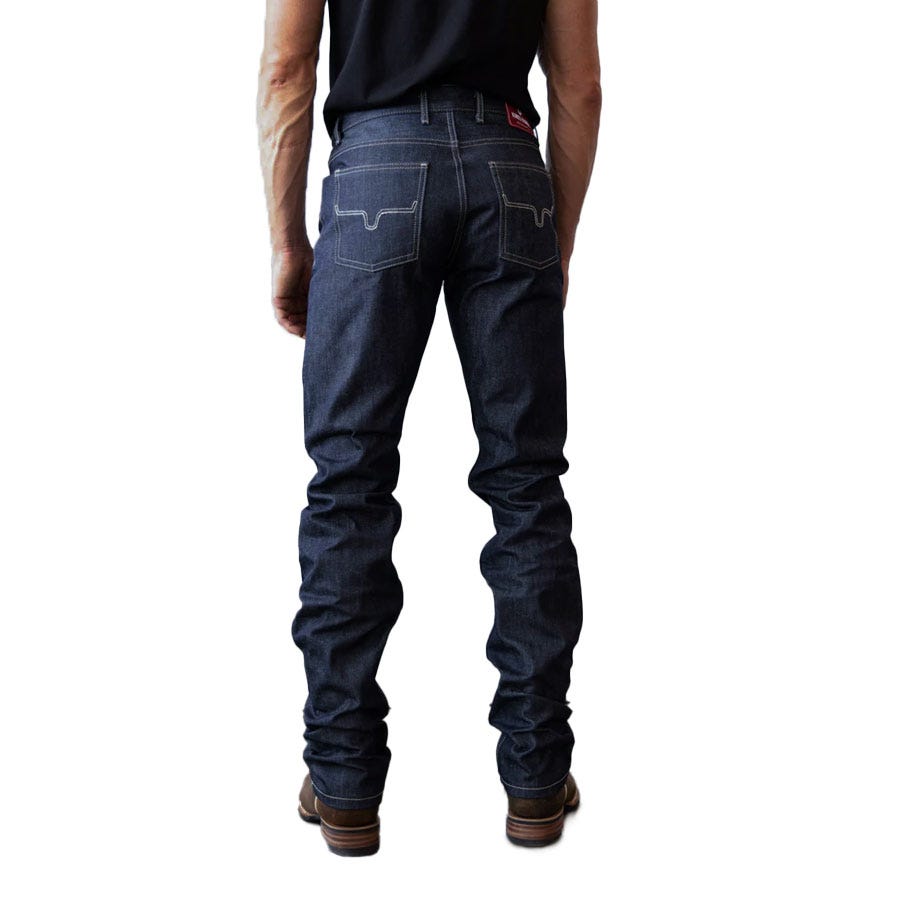 Kimes Ranch Men's Low-Rise Straight Boot Leg Raw James Jeans