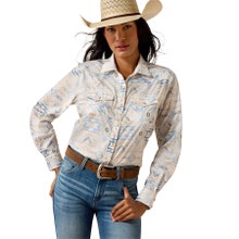 Ariat Women's Western VentTEK Shirt - Turtledove Faded Southwest Print