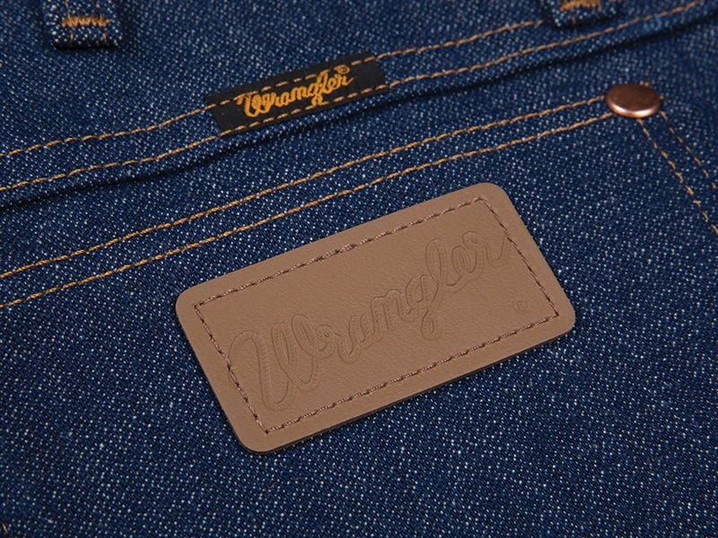 What does the Brown Patch Mean on Wrangler Jeans?
