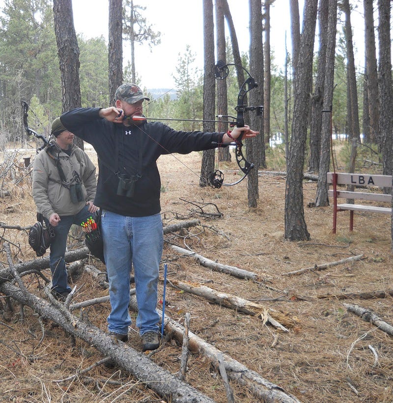 Archery shooting in Great Fall, MT. Images submitted by Rob Patton.