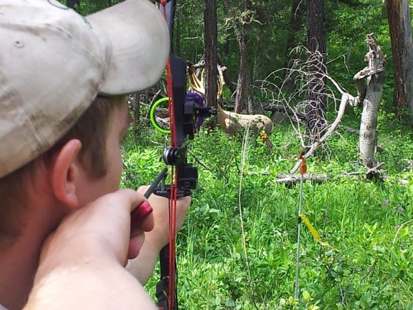 Archery shooting in Great Fall, MT. Images submitted by Rob Patton.