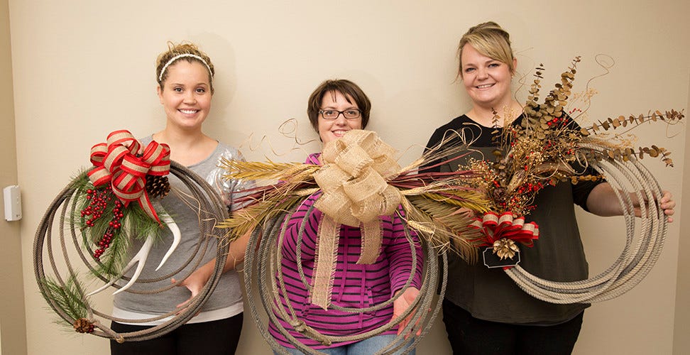 DIY Upcycled Rope Wreaths