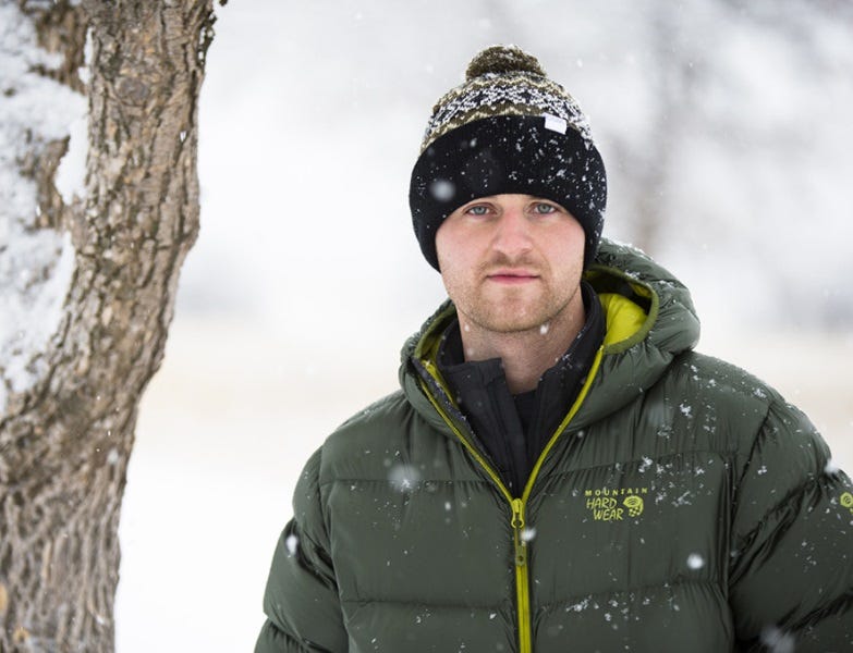 Mountain Hardwear winter photo shoot. Great Falls, MT. November 2014