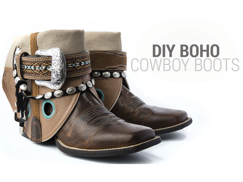 DIY: Boho Cowboy Boots