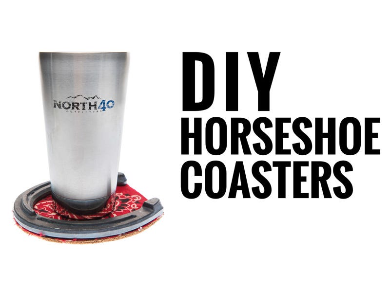 DIY: Horseshoe Coasters