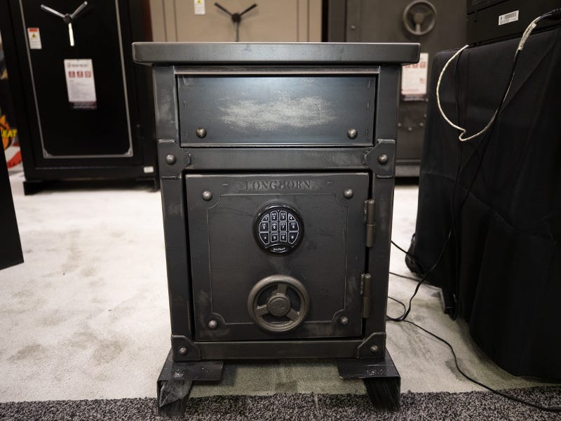 The Safest Place to Keep Guns in a Bedroom | Rhino Metals Longhorn Nightstand Safe