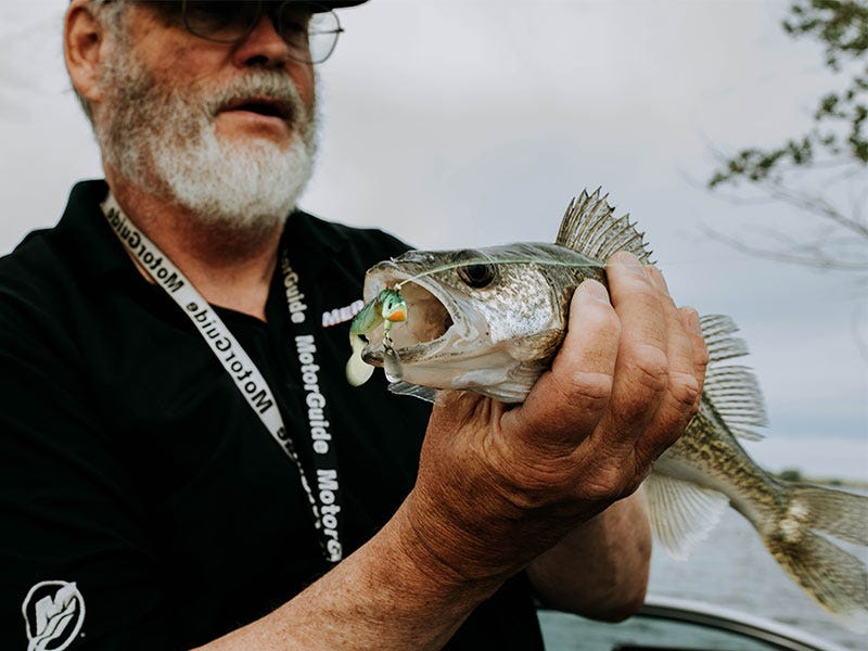 When walleye fishing, the jig is up
