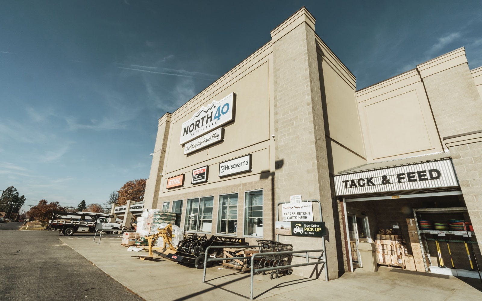 Current storefront at North 40 Outfitters Spokane, WA