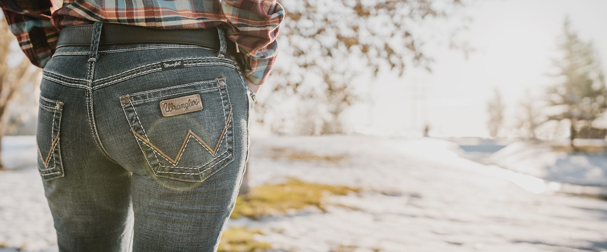 What does the Brown Patch Mean on Wrangler Jeans?