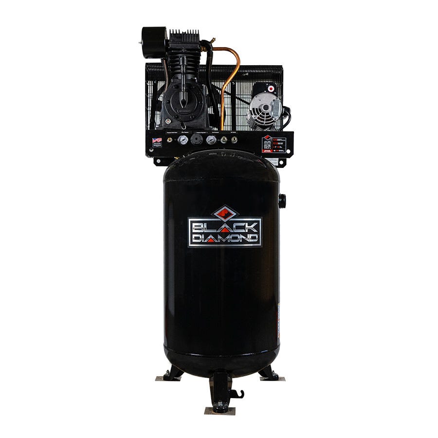 Large black diamond air compressor