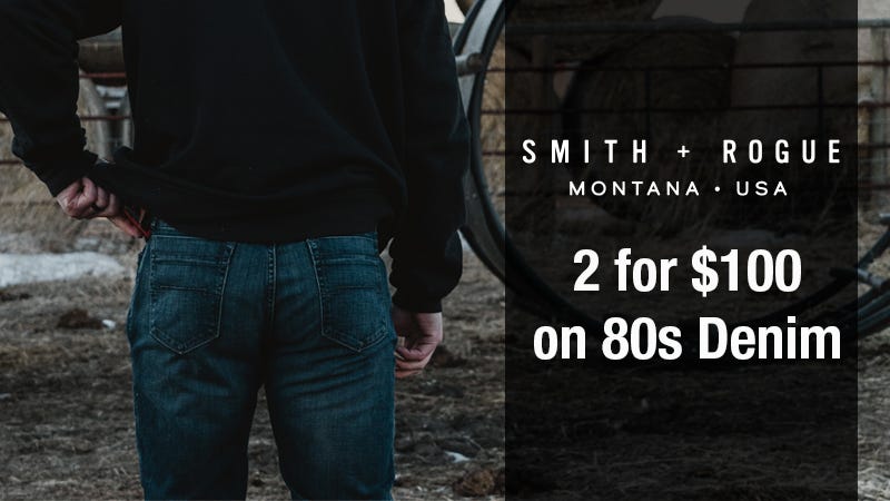 smith + rogue 2 for $100 on 80s denim