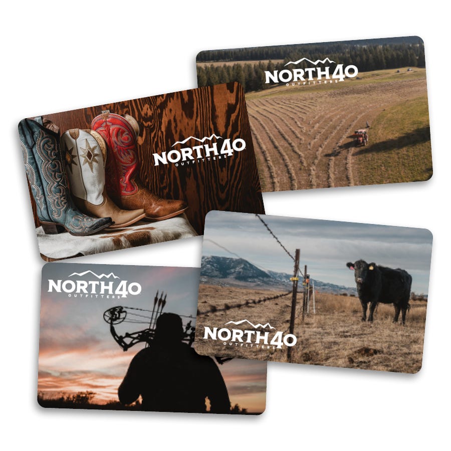 North 40 Outfitters In-Store & Online Gift Cards Available for Purchase Online