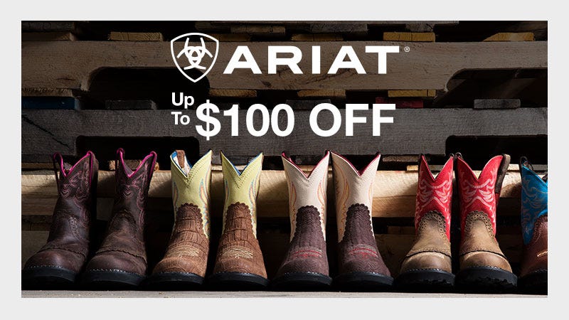 Ariat Boots up to $100 Off