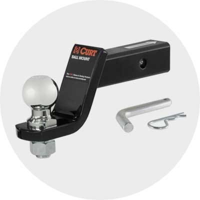 Trailer hitch icon.  Click to shop ball mounts.