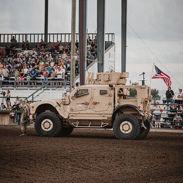M-ATV on rodeo grounds