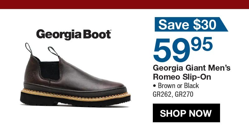 Our best price on Georgia Romeos - Friday only!