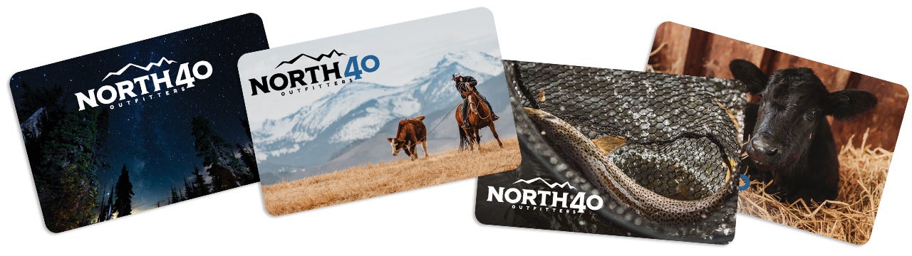 North 40 Outfitters In-Store & Online Gift Cards Available for Purchase Online