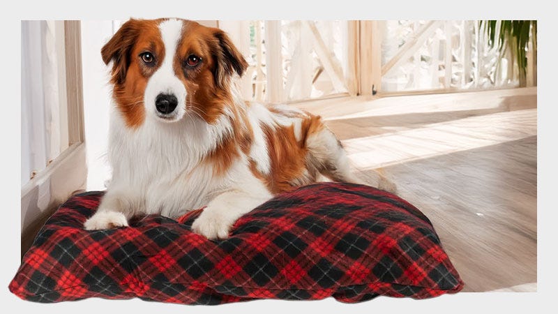 Red Plaid Pet Beds 