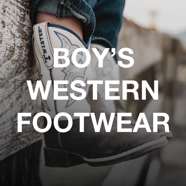 Stylish boy's western boots made of tan leather, showcasing intricate designs and a classic cowboy silhouette.