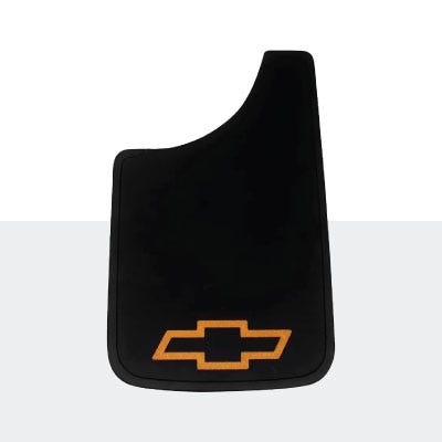 chevy mudflap icon. click to shop auto accessories