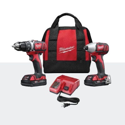 Milwaukee power tools icon. CLick to shop power tools