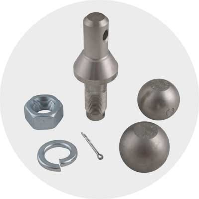 Trailer ball parts icon. Clikc to shop hitch parts and accessories.