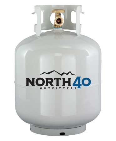 North 40 branded propane tank