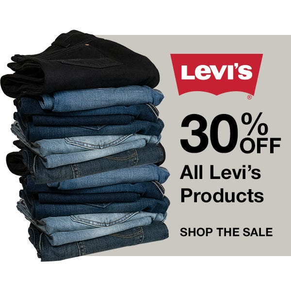 30% off all levi's products