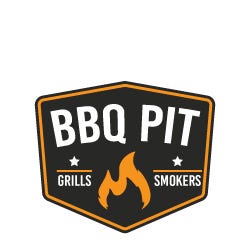 BBQ Pit flame logo. Grills and Smoker.