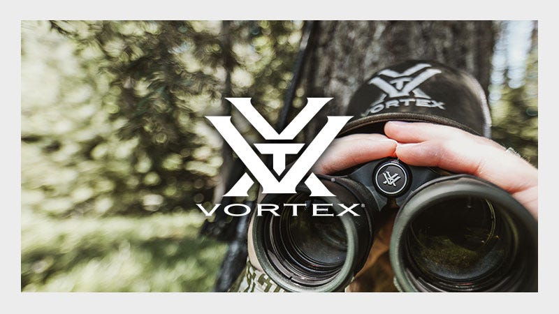 Vortex Binoculars with white Vortex Logo