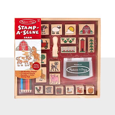 toy stamp set icon. click to shop build and craft toys