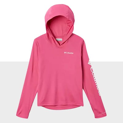pink hoodie icon. click to shop girls tops
