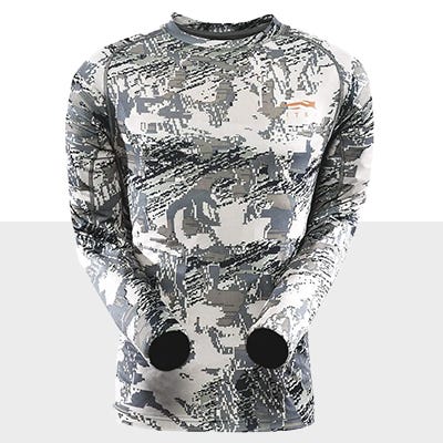 mens hunting top cutout