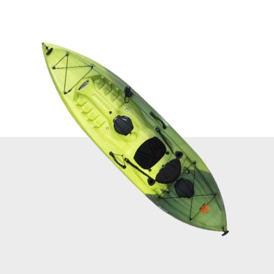 green kayak icon. click to shop paddlesports and inflateables