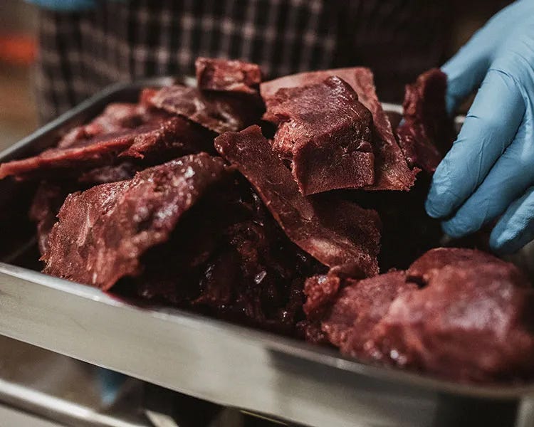 elk meat cuts ready for freezer packaging