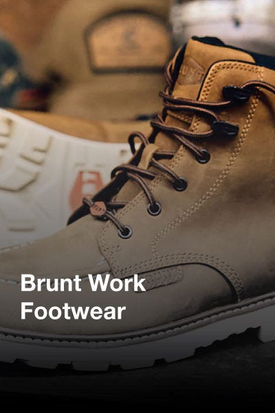 A $15 gift card for Brunt footwear, showcasing the brand's logo and vibrant colors on a simple backdrop.