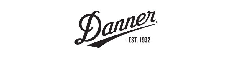 Danner Boots logo in black. Established 1932