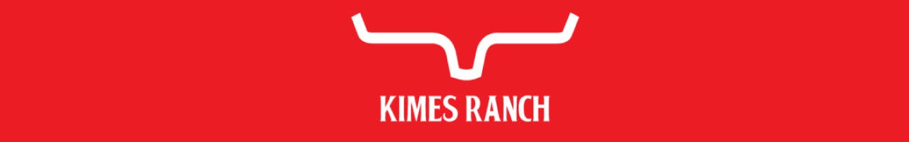 Kimes Ranch logo over red background
