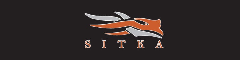 Sitka Hunting Gear logo over black background