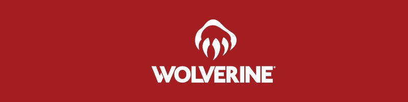 Wolverine logo over red background