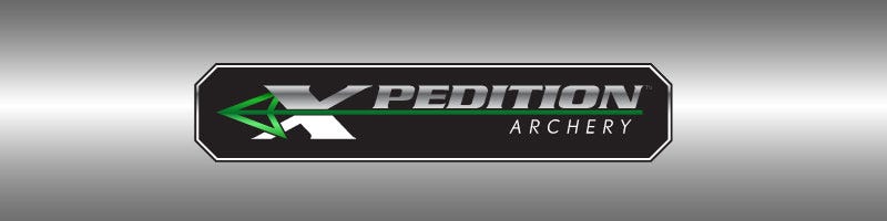 Xpedition Archery logo over grey gradient background