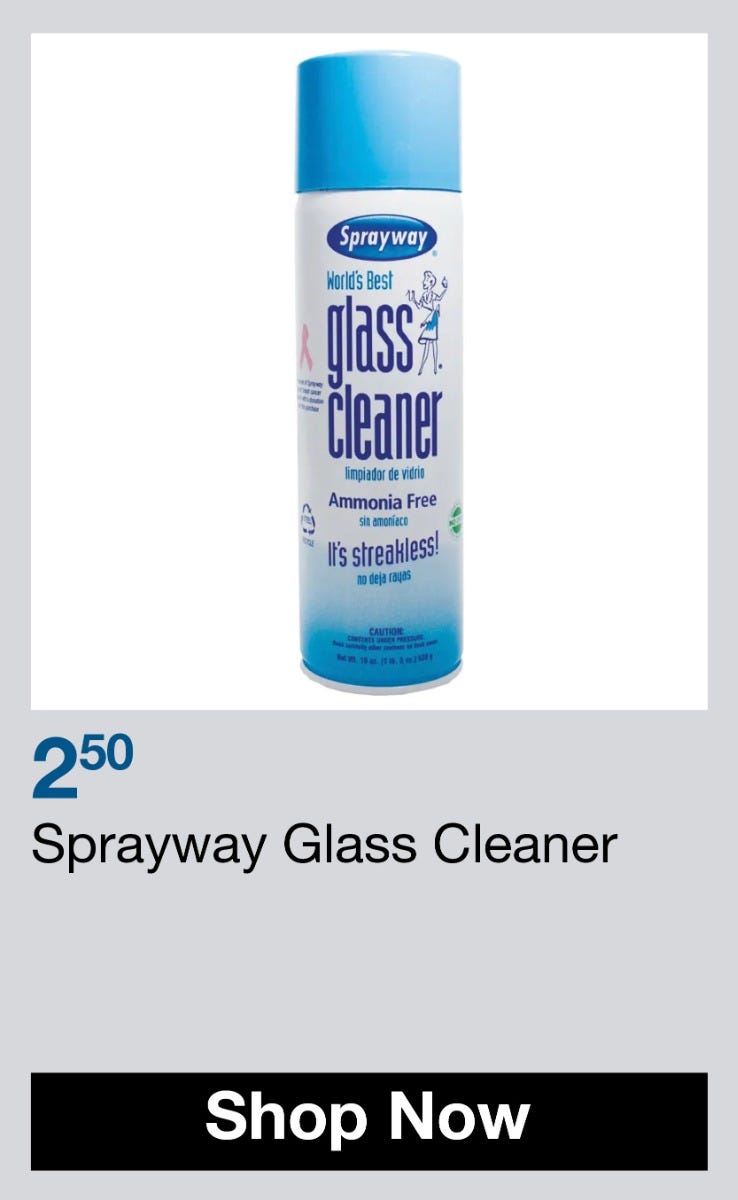 sprayway glass cleaner