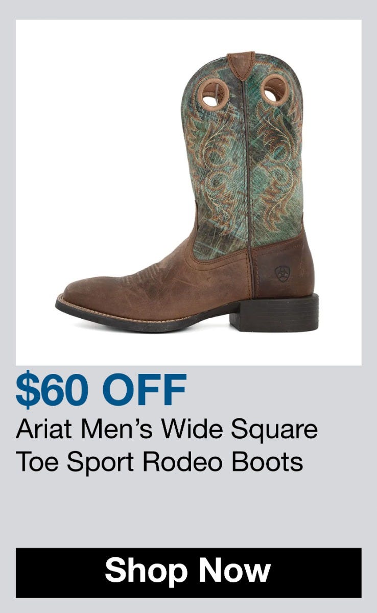 ariat men's wide square toe